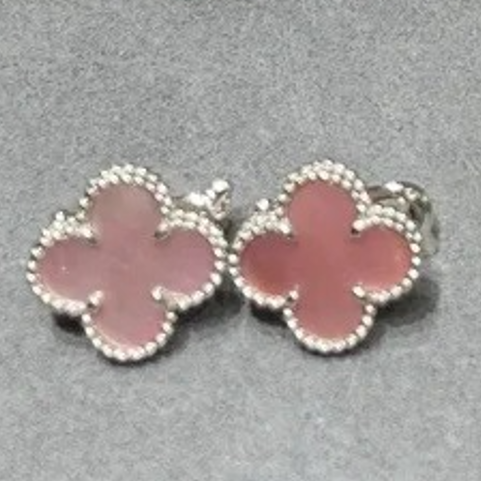 White gold pink pearl
